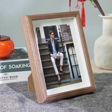 1pc Customized Photo, Customized Photo Album Page (Minimalist Frame + Customized Photo), Wooden Frame, Tabletop Display, Creative Wooden Frame, Finished Frame Simple, Rich In Color, Modern, High-Quality Customization, Personalized, Unique Ideal Gift, Suitable For Boyfriend, Girlfriend, Mom, Dad, Family, Friends, Anniversary, Valentine's Day, Mother's Day, Birthday, Children's Day, Father's Day, Graduation, Wedding Gifts - Multicolor - View 15