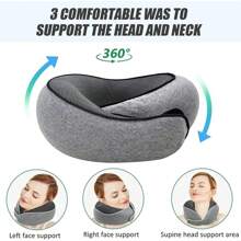 Travel Pillow, Neck Pillow, Neck Pillow For Traveling, 360° Travel Neck Pillows For Airplanes, Memory Foam Airplane Pillow, Soft Airplane Neck Pillow Stowable Travel Pillows For Airplanes