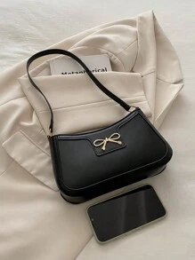 Nuevo bolso de hombro de mujer de unicolor y diseño versátil de lujo