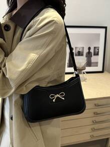 Nuevo bolso de hombro de mujer de unicolor y diseño versátil de lujo