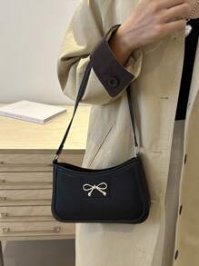 Nuevo bolso de hombro de mujer de unicolor y diseño versátil de lujo