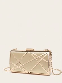 4 件套女士水晶首饰钻石首饰套装婚礼闪亮晚宴手提包闪亮项链手链新娘和伴娘吊坠耳环女士晚宴手提包优雅高端手提包精致缎面金属镂空手提包婚礼舞会派对手提包