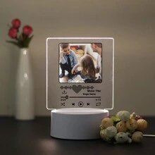 1 szt., personalizowane zdjęcia, personalizowane, spersonalizowane, czterokształtne światła muzyczne, personalizowane zdjęcia, dziel się ulubionymi wspomnieniami i najcenniejszymi chwilami, sztuka ścienna, prezenty dla nauczycieli, dzieci, kochanków, dziewczyn