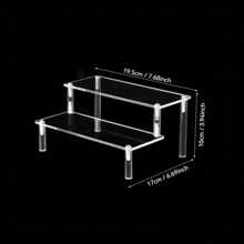 1pc Acrylic Display Stand, 2-5 Tiers Ladder Style Display Shelf, Home Decor Organizer Display Stand For Jewelry, Cosmetics, Fragrance