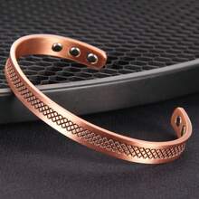Copper Bracelet For Men Women, Magnetic Bracelets For Men With 3500 Gauss Magnets, Copper Jewelry Adjustable Cuff Bangle For Christmas Gift