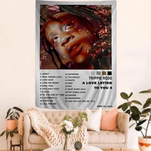 1 件 Rapper T-Trippie Cool R-Redd 印花大壁挂毯 廉价嬉皮士壁挂波西米亚壁挂毯曼陀罗家居装饰