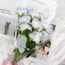 100 个透明花束花袋、100 张多种尺寸鲜花包装纸、鲜花包装袋、花卉包装纸透明花套用于花束包装、情人节包装袋、礼品鲜花包装袋 - 彩色 - 查看 3