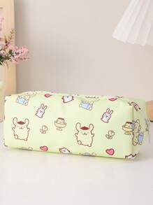 1 件 Sanrio 角色大容量文具收纳袋、时尚桌面收纳盒、适合学生和办公室使用的可爱铅笔盒 - 超值礼物！、办公室收纳盒、桌面收纳盒、笔收纳盒、笔收纳、笔盒、铅笔托盘、桌面收纳盒、笔筒