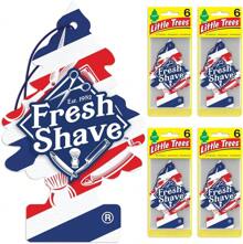 LITTLE TREES Air Fresheners Car Air Freshener. Hanging Tree Provides Long Lasting Scent For Auto Or Home. Fresh Shave, Pack Of 6 - Nhiều màu - Xem 1