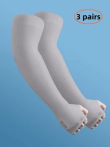 4 件男女款臂袖 UV 防晒压缩隔热袖男女通用大学生运动新款防晒降温臂袖足球高尔夫排球圣诞压缩袖 ﻿