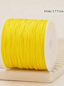 0.8mm Solid Color Acrylic Beading String, Suitable For DIY Bracelets And Necklaces - Non-Elastic Jewelry Making Supplies, 72 Yards