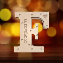 1pc. Customized Name, Customized Children's Letter Night Light, 11-Inch Creative Light-Emitting A-Z Letter Light, Large Letter Mark Letter Sign LED Mark Digital Light Sign, Suitable For Home Night Lights, Bars, Christmas Lights, Birthday Lights