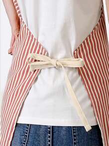 1 pieza Delantal de lino delgado, delantal de limpieza doméstica transpirable, delantal de cocina, restaurante para mujeres, hombres, chef, barbacoa, manualidades, al aire libre, delantal de cocina transpirable y ligero para el verano