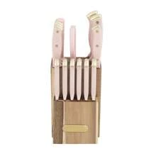 Farberware 15-Piece Forged Triple Riveted Knife Set With Block Gold