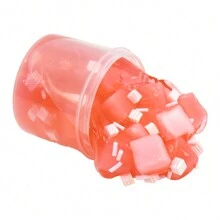 70ml Kit de Geleia em Cubo Crocante e Transparente - Geleia Fofa, Perfumada, Elástica e Não Grudenta com Folha, Brinquedos Granel para Prêmios de Crianças, Perfeito para Presente de Natal e Lembrancinhas de Festa