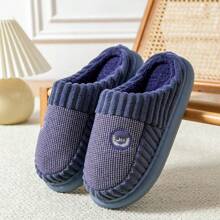 Pantuflas para hombre para interiores de otoño e invierno con suela gruesa de EVA, ligeras, cómodas, antideslizantes y de forro cálido