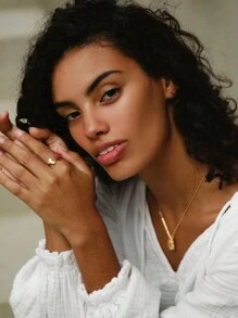 1pc Map Outline 925 Sterling Silver Rings, Asymmetrical Overlapping Minimalist Promise Rings For Women, Lightweight Luxurious Daily Wear And Commute Designer Style - Ring - View 8