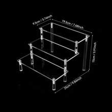 1pc Acrylic Display Stand, 2-5 Tiers Ladder Style Display Shelf, Home Decor Organizer Display Stand For Jewelry, Cosmetics, Fragrance
