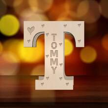 1pc. Customized Name, Customized Children's Letter Night Light, 11-Inch Creative Light-Emitting A-Z Letter Light, Large Letter Mark Letter Sign LED Mark Digital Light Sign, Suitable For Home Night Lights, Bars, Christmas Lights, Birthday Lights