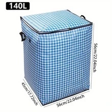 1pc Large Capacity Clothing & Quilt Storage Bag, Foldable Bedding, Clothes & Toy Organizer Bag, Handle, Space-Saving Underbed Storage Container