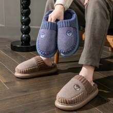 Pantuflas para hombre para interiores de otoño e invierno con suela gruesa de EVA, ligeras, cómodas, antideslizantes y de forro cálido