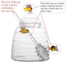 1pc Honey Dipper Multi-Functional Food Utensil, Honey Stirring Spoon, Creative Cute Glass Long Handle Coffee Jam Mixer,School Supplies