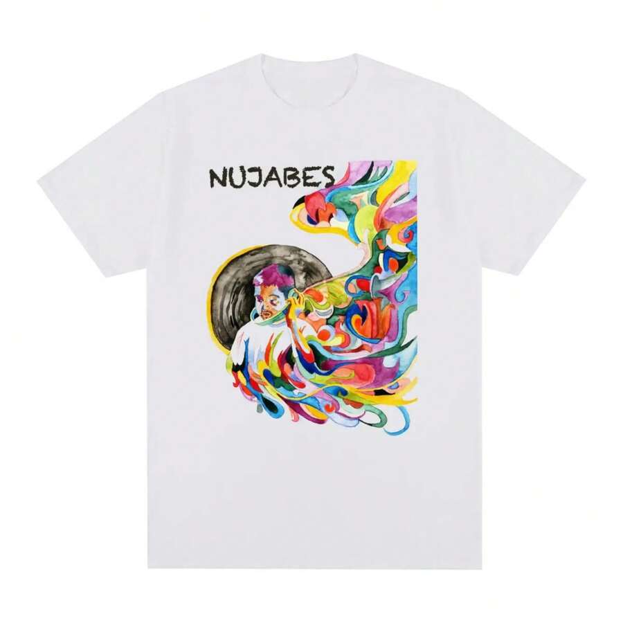 Nujabes Vintage Hip Hop T-Shirt Producer Underground Metaphorical Music Cotton Men T Shirt New Tee Tshirt Womens Tops - 白色 - 查看 1
