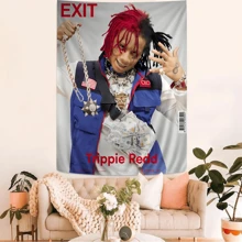 1 件 Rapper T-Trippie Cool R-Redd 印花大壁挂毯 廉价嬉皮士壁挂波西米亚壁挂毯曼陀罗家居装饰