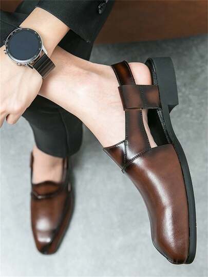 Giày Sandal Mũi Nhọn Thoáng Khí Thời Trang Cho Nam, Mùa Hè
