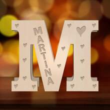 1pc. Customized Name, Customized Children's Letter Night Light, 11-Inch Creative Light-Emitting A-Z Letter Light, Large Letter Mark Letter Sign LED Mark Digital Light Sign, Suitable For Home Night Lights, Bars, Christmas Lights, Birthday Lights