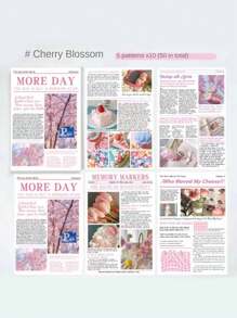 1 Mini Sweet Magazine Style Poster Wall Sticker, Wall Decoration Background Paper, English Retro Wallpaper, Random Pattern 15 * 11cm/5.90 * 4.33 Inches Gifts Birthday Graduation Room Decor Home Decor Bathroom Decor Bedroom Decor Room Decoration Stuff Living Room Decor House Decor Home Decor Living Room Wall Art Wall Paper Stickers Personalised Stickers