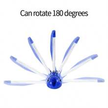 1 pezzo, Penna a sfera ad inchiostro liquido, inchiostro blu, scrittura fluida, per ufficio, scrivania, anti-smarrimento con laccetto, per il ritorno a scuola