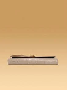 Dedoo 酒红色手提包，樱桃红信封包，酒红色信封包，高端新款手提包，欧美时尚鳄鱼皮翻盖手提包，风琴包，晚宴包，单肩包，斜挎包，优雅女士手提包 - 卡其色 - 查看 6