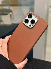 3pcs Leather Textured Metal Leather Grain Phone Case Compatible With Iphone 16/15/XR/16 Pro Max/7P 8P/12 Pro Max/13 Pro Max/14 Pro Max/13/14/11/12/14, Soft Protective Cute Stylish Thick Cover