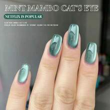 Miss Comoy 15ml Nova Série Mambo de Menta Quente Chinesa Esmalte de Unha Vegano Cor de Crepe Cor de Cardamomo Sistema de Vidro Verde Tintado Ameixa Azul-Esverdeado Contas de Vidro Flash de Explosão Olho de Gato Esmalte de Unha Suave Frescor Vegano Sensação de Salão de Unhas DIY Unhas Comumente Usadas Cola para Unhas