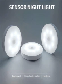 Luz nocturna inalámbrica LED, 8 bombillas de unicolor regulable, lámpara de lectura recargable USB, sensor de movimiento inteligente de 120°, desmontable magnético, luz de noche para dormitorio, apto para dormitorio, armario, mesita de noche, entrada, pasillo, balcón, iluminación de lectura (Luz cálida/Luz blanca)