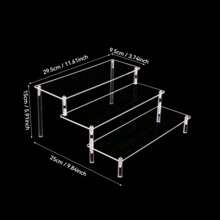 1pc Acrylic Display Stand, 2-5 Tiers Ladder Style Display Shelf, Home Decor Organizer Display Stand For Jewelry, Cosmetics, Fragrance