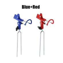1/2pcs 360 Degree Adjustable Aluminum Alloy Fishing Rod Holder Folding Fish Pole Stand For Bank Fishing Ground Support - 2PCS - View 1