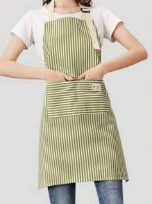 1 pieza Delantal de lino delgado, delantal de limpieza doméstica transpirable, delantal de cocina, restaurante para mujeres, hombres, chef, barbacoa, manualidades, al aire libre, delantal de cocina transpirable y ligero para el verano