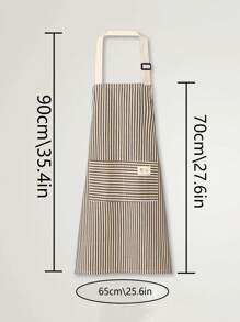 1 pieza Delantal de lino delgado, delantal de limpieza doméstica transpirable, delantal de cocina, restaurante para mujeres, hombres, chef, barbacoa, manualidades, al aire libre, delantal de cocina transpirable y ligero para el verano