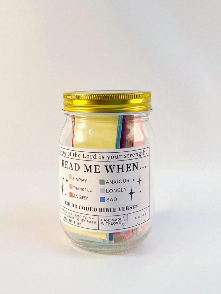 1Pc 4.72*2.76in Feelings Bible Verses Jar, Read Me When Bible Verses ...