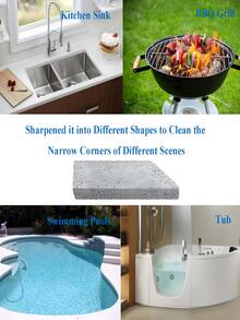 4pcs Pumice Toilet Cleaning Brushes, Cleaning Set, Super Powerful Stain Removal, Eliminates Limescale, Rust And More, Random Colors - View 8