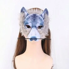 1pc Animal Masquerade Mask, Wolf Mask, Fox Mask For Holiday Party - Multicolor - View 10