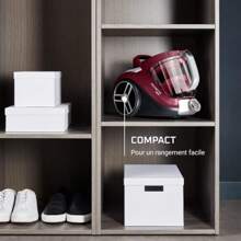 Rowenta Bagless Vacuum Cleaner Compact Power XXL RO4B23EA Burgundy Dust Collection High Efficiency Filter Ergonomic Design - as pic - View 6