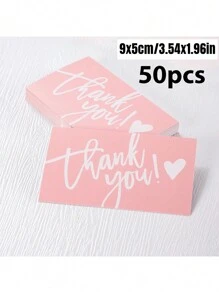 30 pezzi/50 pezzi Biglietti di ringraziamento, decorazioni per torte, confezioni regalo e biglietti di auguri, forniture per feste di compleanno e matrimonio, biglietti di apprezzamento per i clienti, adatti per negozi, rivenditori online, forniture per ufficio e negozi locali - Multicolore - Visualizzare 14
