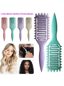 Designed By Candybrush Curl Defining Brush, 2024 New Curl Brush For Curly Hair Styling Brush, Shaping And Defining Curls Comb For Women Men Less Pulling And Curl Separation