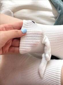 1 par de calcetines magnéticos para parejas, que incluye calcetines hasta la mitad de la pierna, calcetines para manos, blancos, calcetines para piernas pequeñas y medianas, lindos, calcetines que agarran los pies automáticamente.
