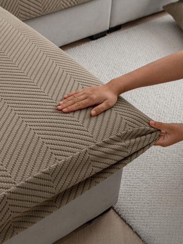 1pc All-Season Stretch Sofa Cover, Full Wrap Fabric Thicker Anti-Slip Sofa Seat Cushion Covers, Washable, Pet Friendly, Fits Bedroom, Office, Living Room, L-Shaped Sofa 1-4 Seats