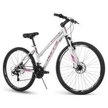 Bicicleta de montaña para mujer Rangeline de Huffy, 27.5 pulgadas, color plateado
