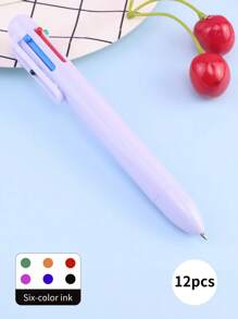 6-Color Customized Personalized Ballpoint Pen, 6-In-1 Multicolor Pen, Cartoon Multicolor Neutral Pen, Simple Portable Multifunctional Writing Pen, Cute Retractable Nurse Pen, Colorful Stationery Pen For Students And Office, Can Customize Your Name And Text, Suitable For Diary, Writing Supplies, Ideal For Mother's Day, Birthday, Teacher's Day, Christmas, Halloween Gifts,Office & School Supplies,Xmas Decoration,Smooth Writing Pen - Six-color Push Ballpoint Pen Type a - View 22